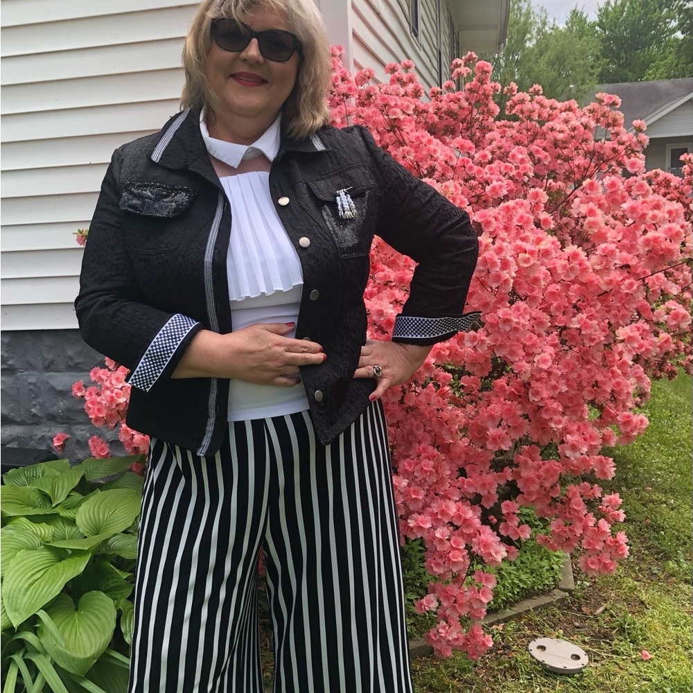 Racing Stripes Brocade Jacket